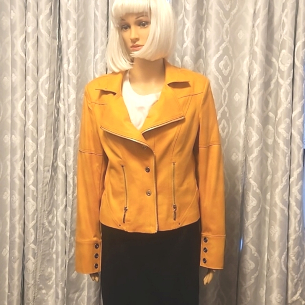Joseph Ribkoff faux leather jacket